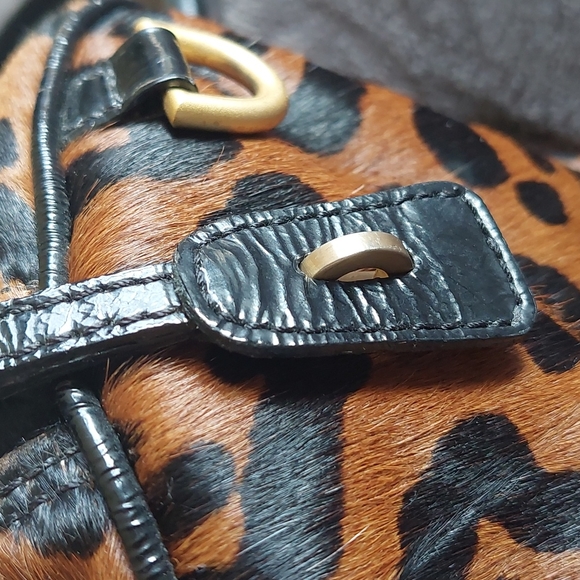 LENNY e CIA cow hide leopard print bag - Picture 10 of 15